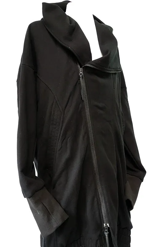 1802-JK10 Fleece Drape Rider Coat