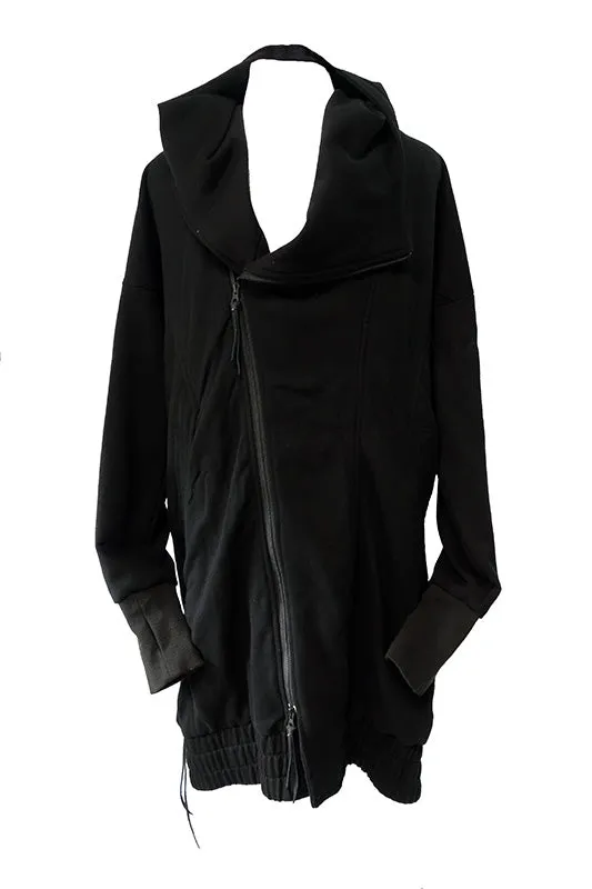 1802-JK10 Fleece Drape Rider Coat