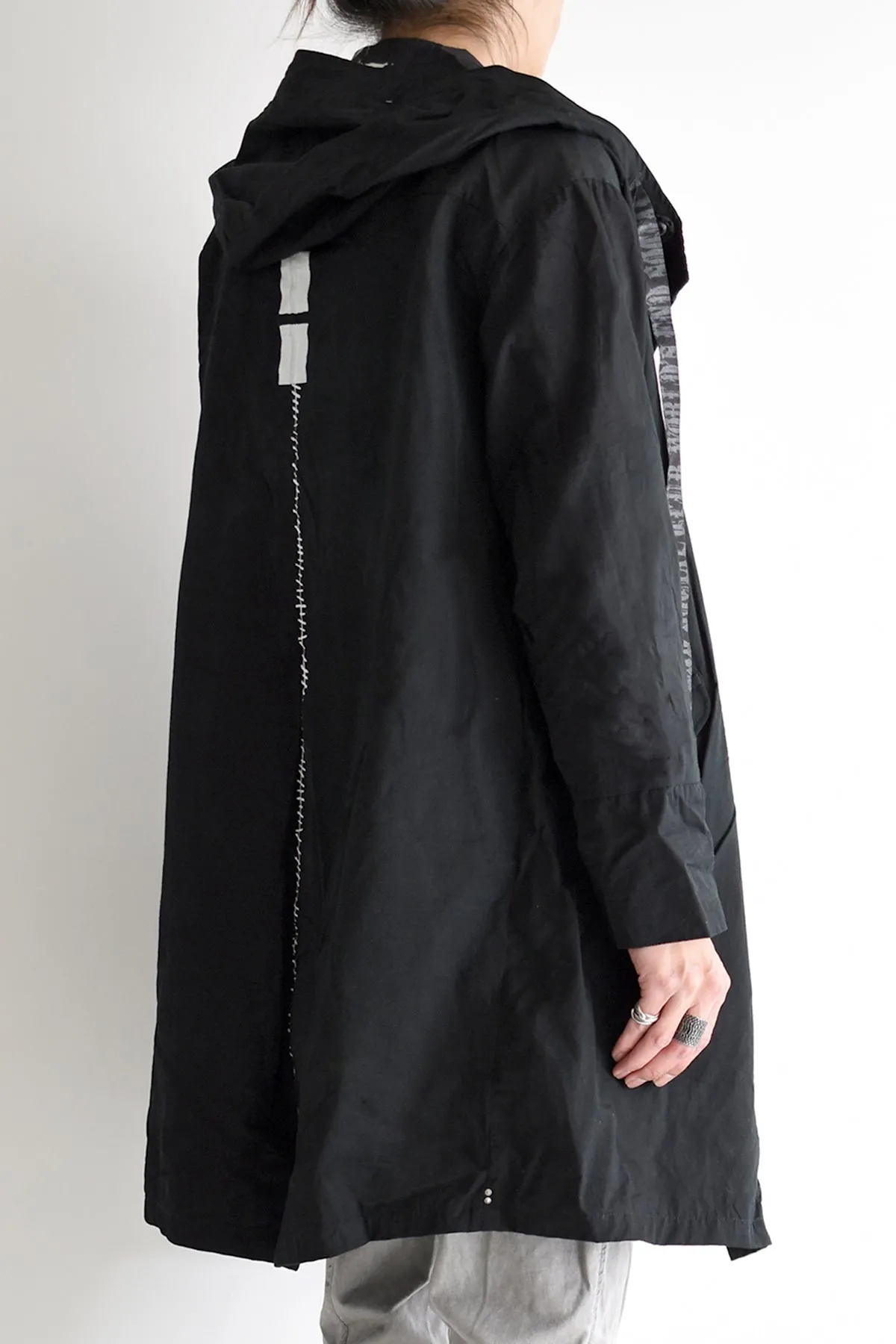 1901-JK03A Organic Cotton Mods Coat Black