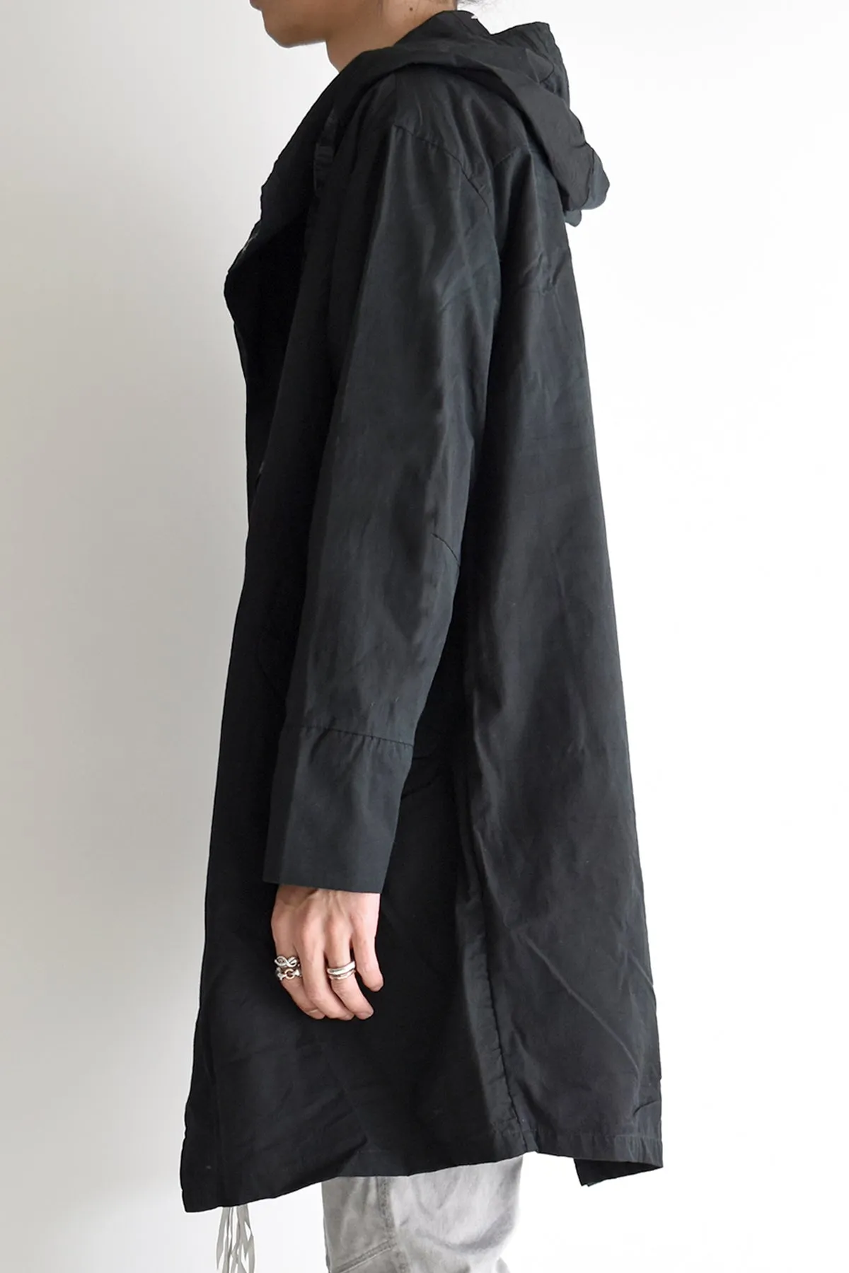 1901-JK03A Organic Cotton Mods Coat Black