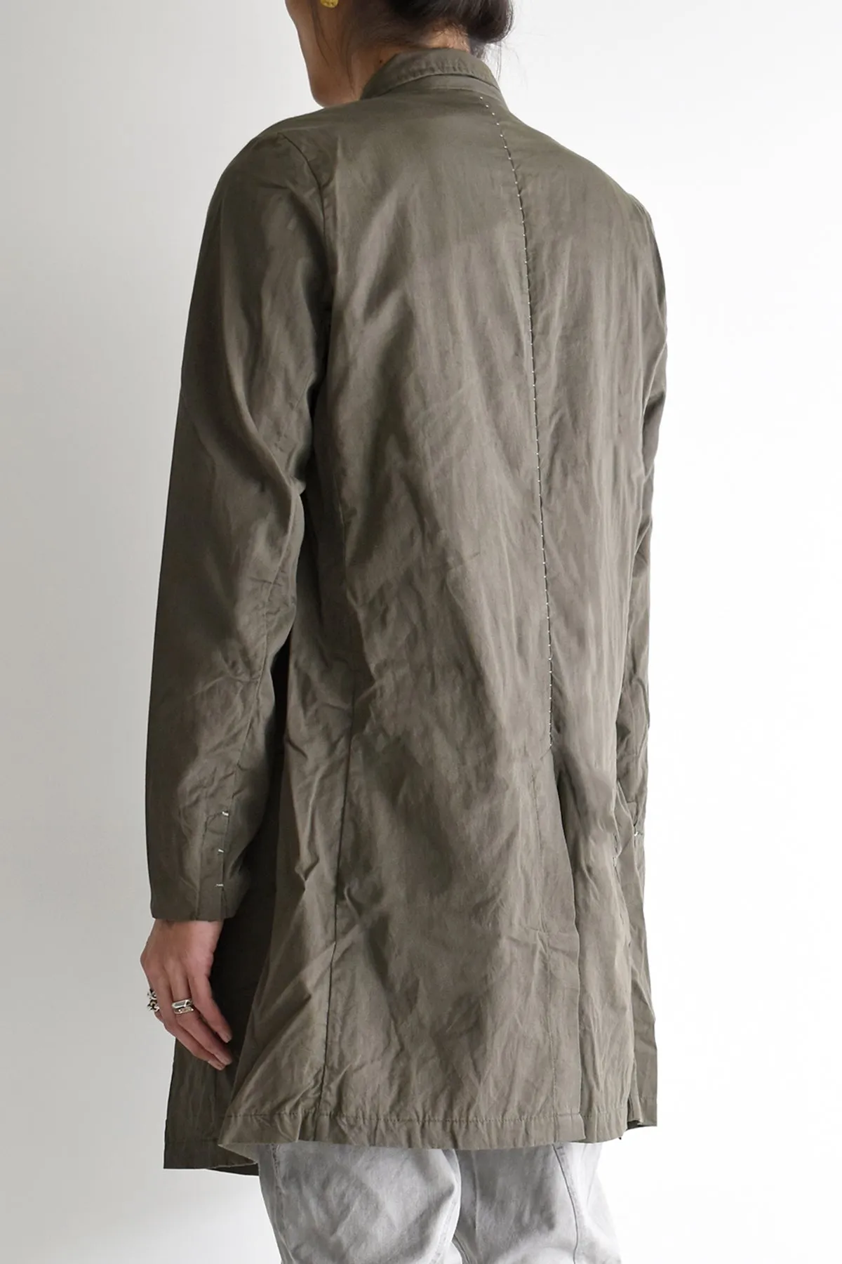 1901-JK04A Organic Cotton Multipul Coat Khaki