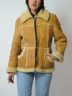 1960's Suede Shearling Fur Coat