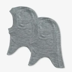 2 Wool Balaclava Felix - melange grey