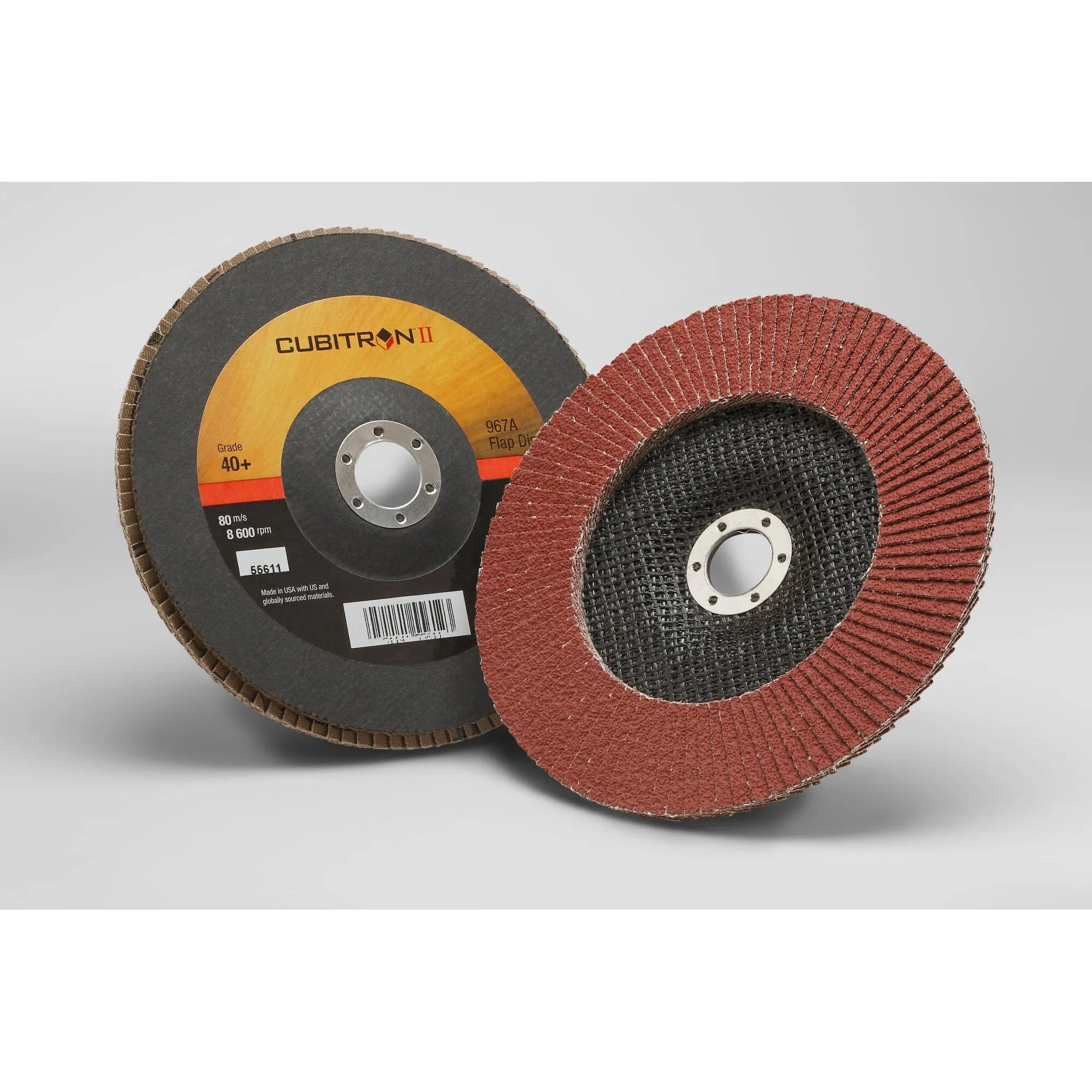 3M Cubitron II Flap Disc 967A, 40 , T27, 7 in x 7/8 in