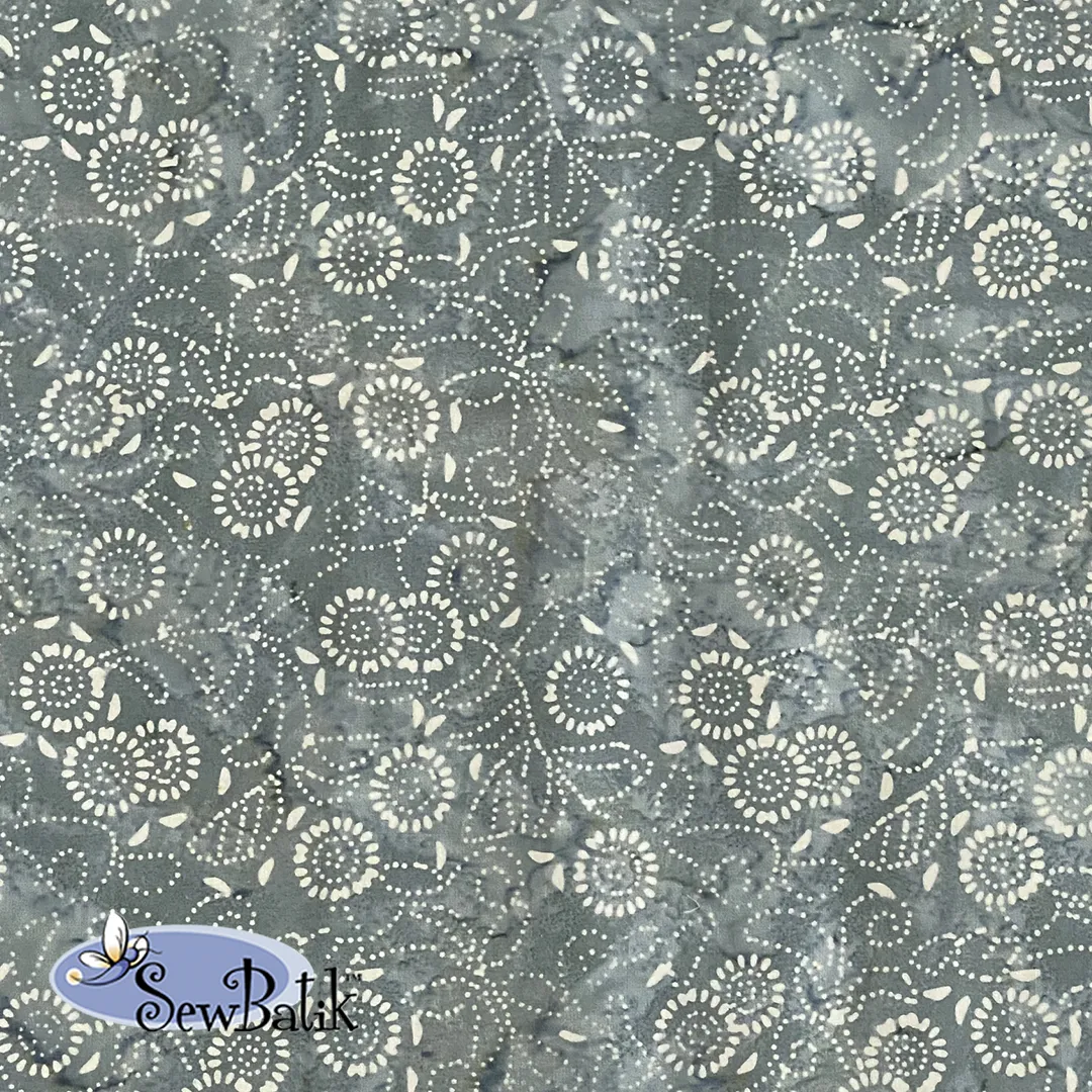 57" Batik Canvas (5oz) - Medora Flora - Chrome