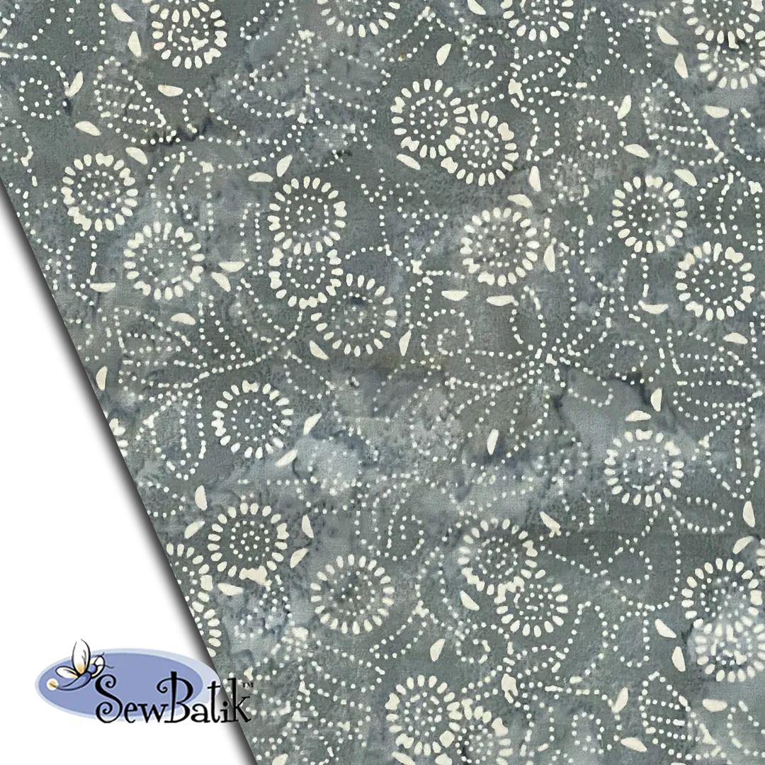 57" Batik Canvas (5oz) - Medora Flora - Chrome