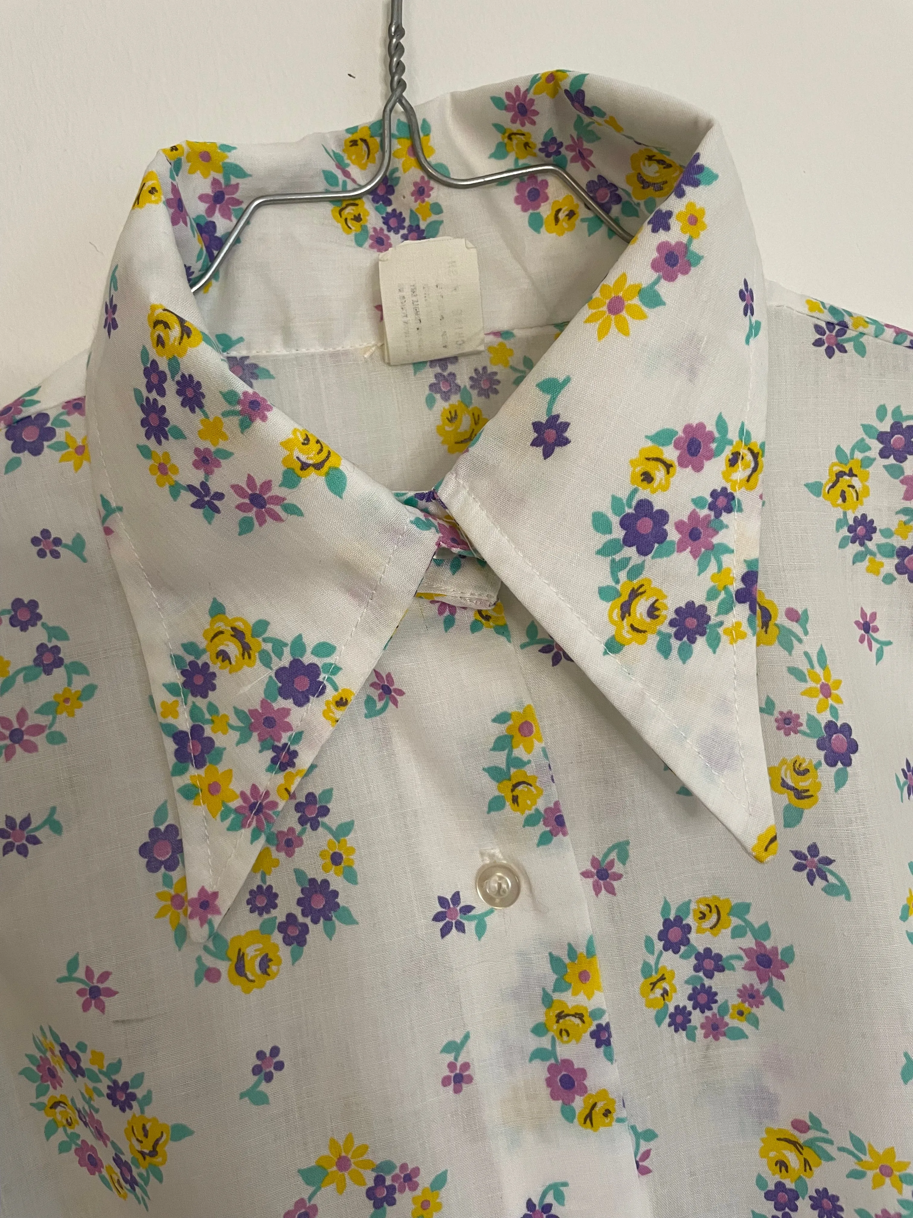 70s Floral Print Shirt