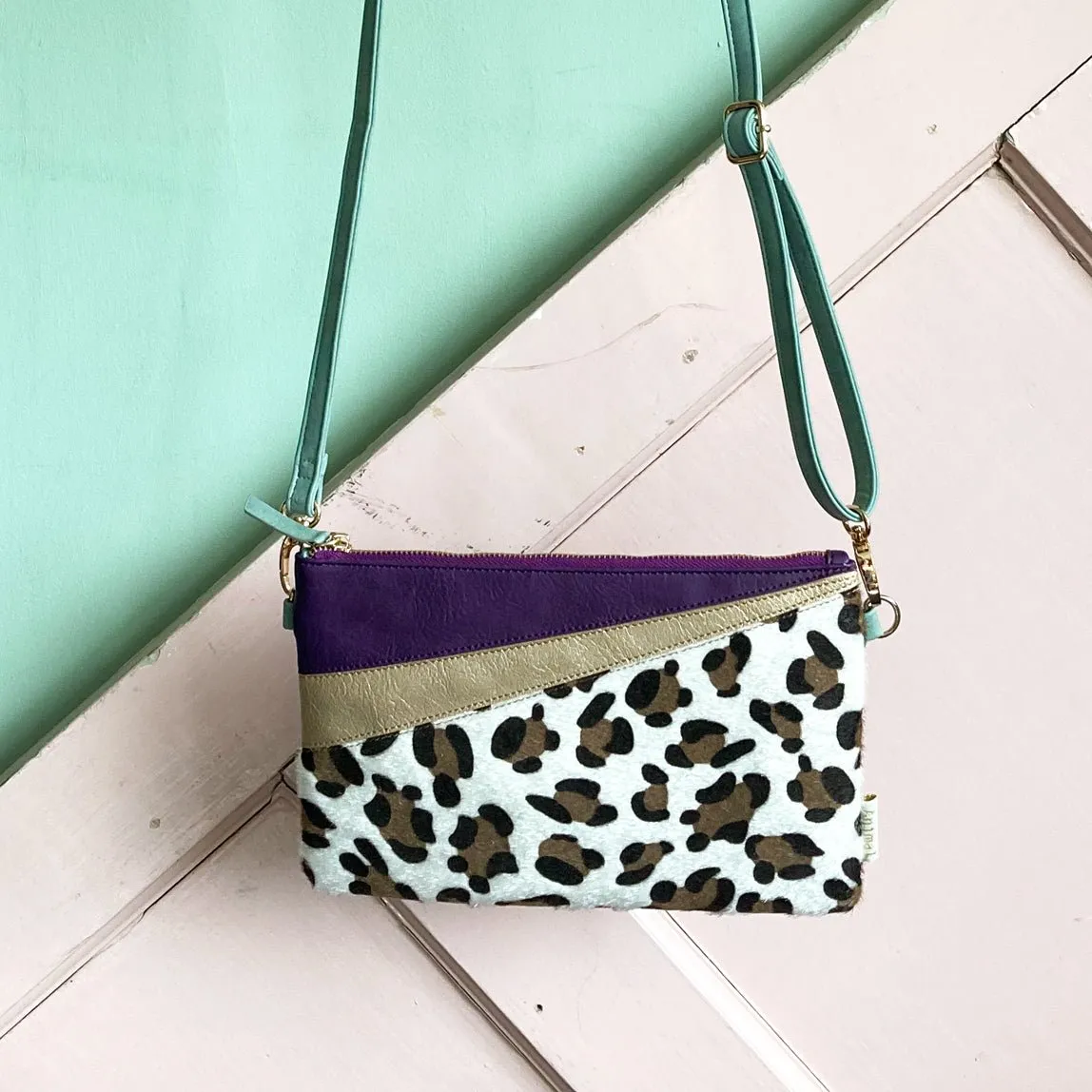 Animal Print Purple Leopard Print Clutch