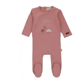 Baby Pink Cotton Footie