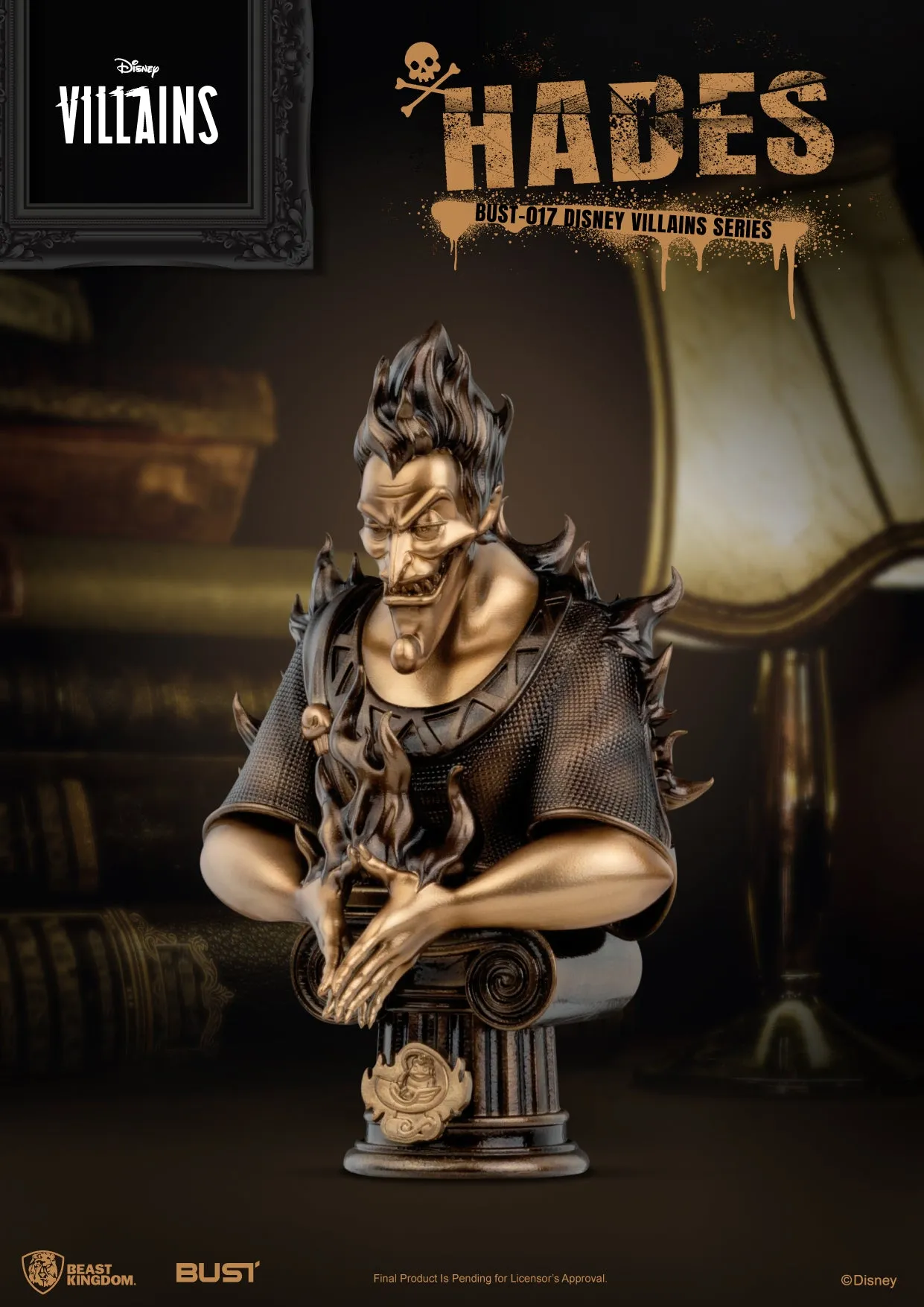 Beast Kingdom BUST-017 Disney Villains Series: Hades Statue Figure