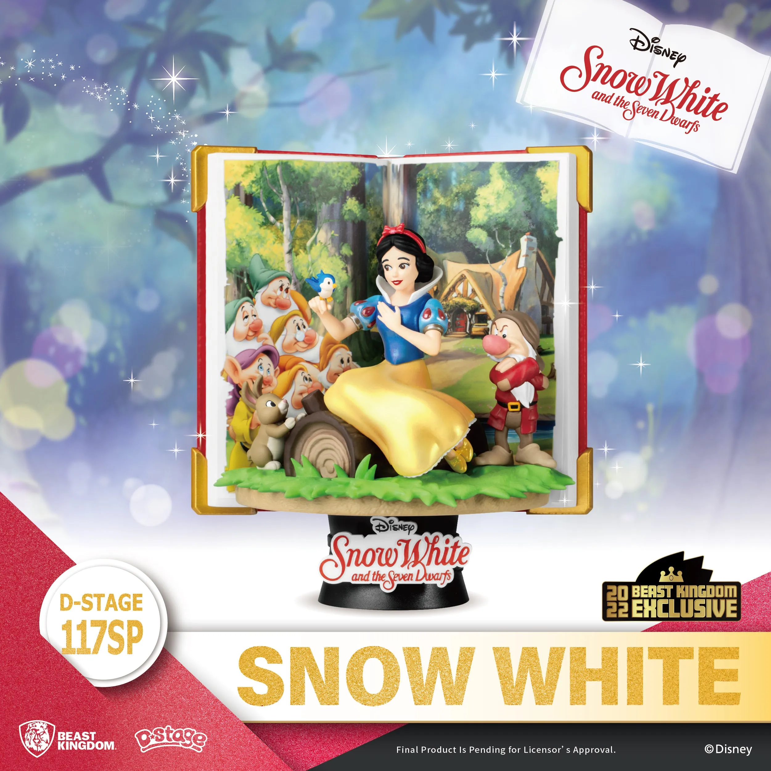 Beast Kingdom DS-117&118SP Disney Story Book Series-Snow White & Grimhilde Special Edition Set Diorama Stage D-Stage Figure Statue