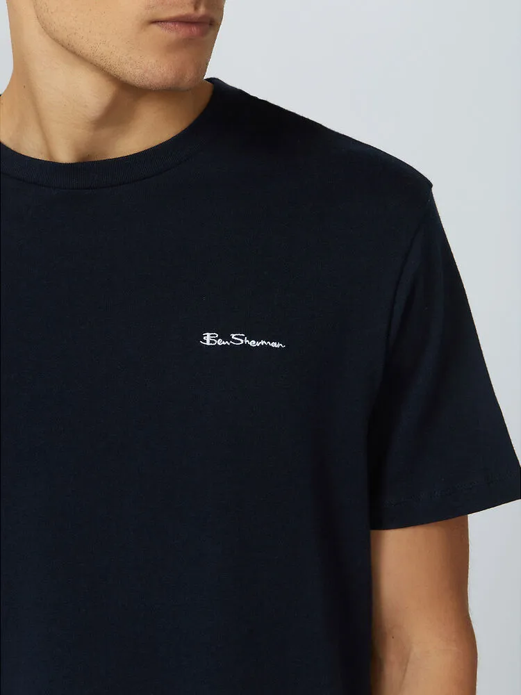 Ben Sherman Signature Chest Embroidery TEE Midnight BU2520036