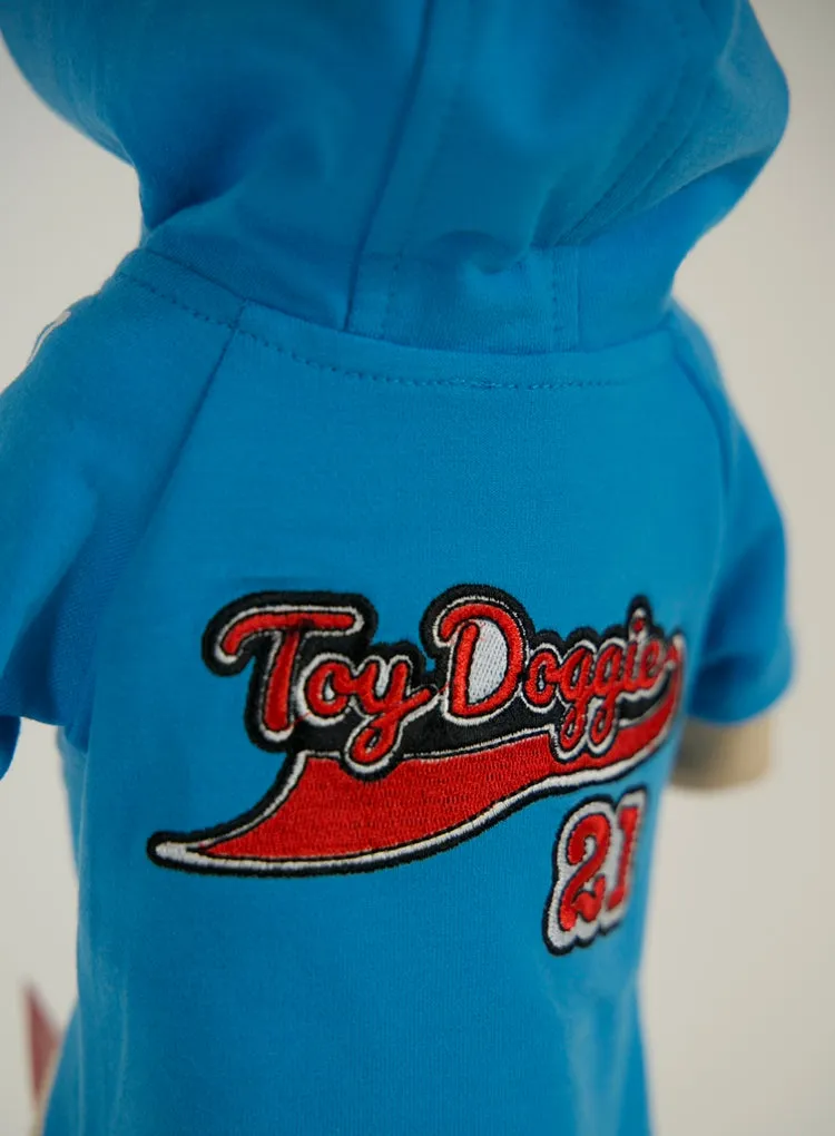 Blue Basepawll 21 Hood - Dog or Cat Hoodie