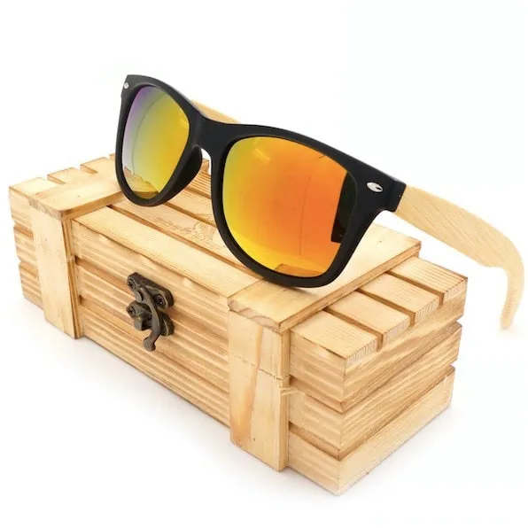 BOBO BIRD Black Square Women Men Sunglasses