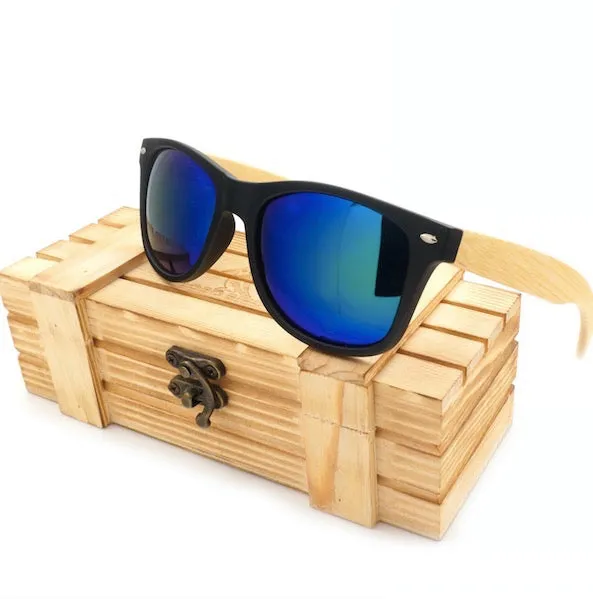 BOBO BIRD Black Square Women Men Sunglasses