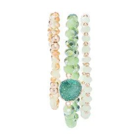 Camden Green Druzy Bracelets