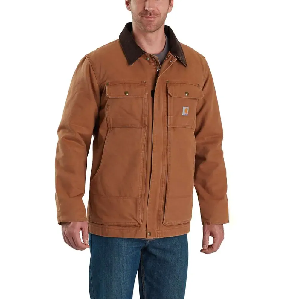 Carhartt 103283 Full Swing Relaxed Fit Washed Duck Insulated Traditional Coat