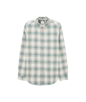 Check Double Pocket Shirt - Green