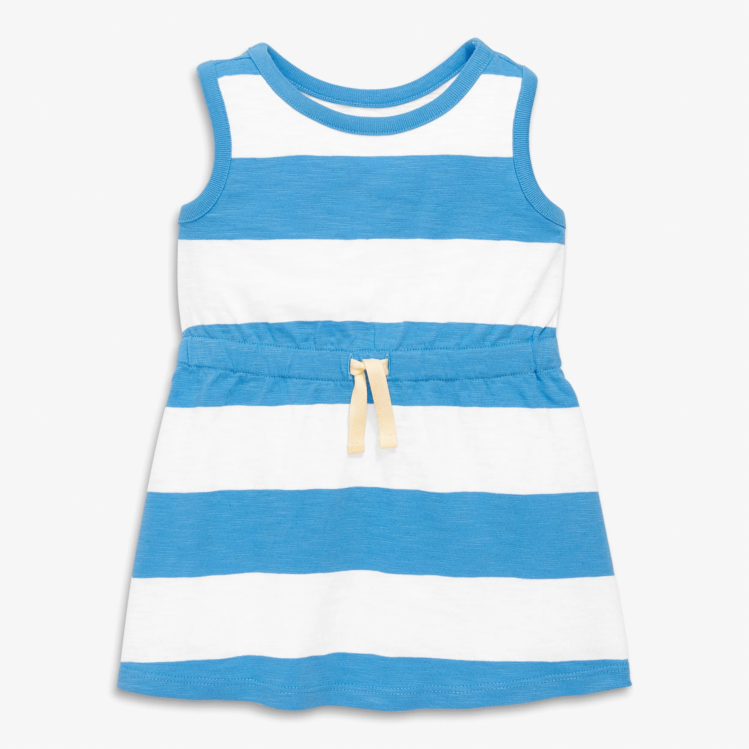 Clearance baby tank drawstring dress in rugby stripe