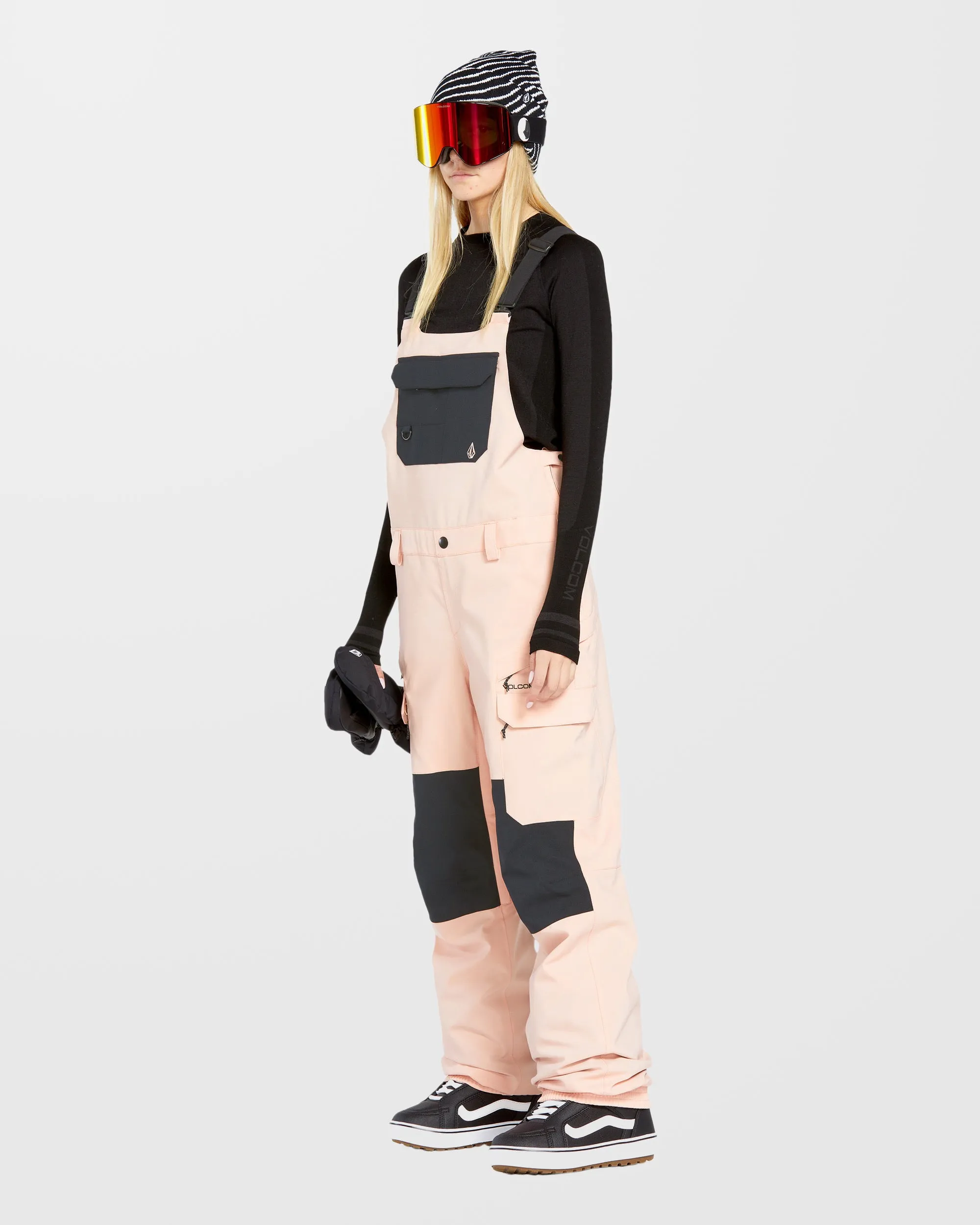 Creston 3D Stretch Bib Overall - Coral Haze