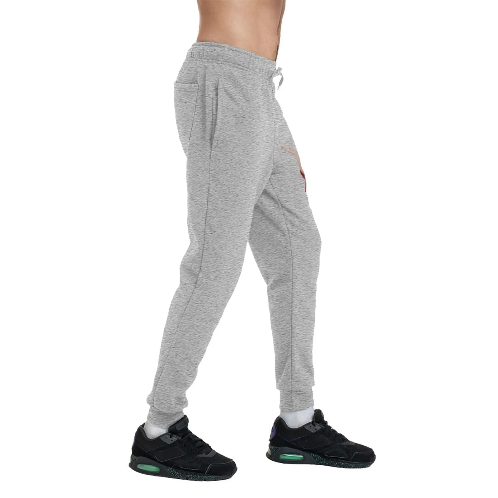 Custom Cropped Photo Men's Thick Cotton Sweatpants