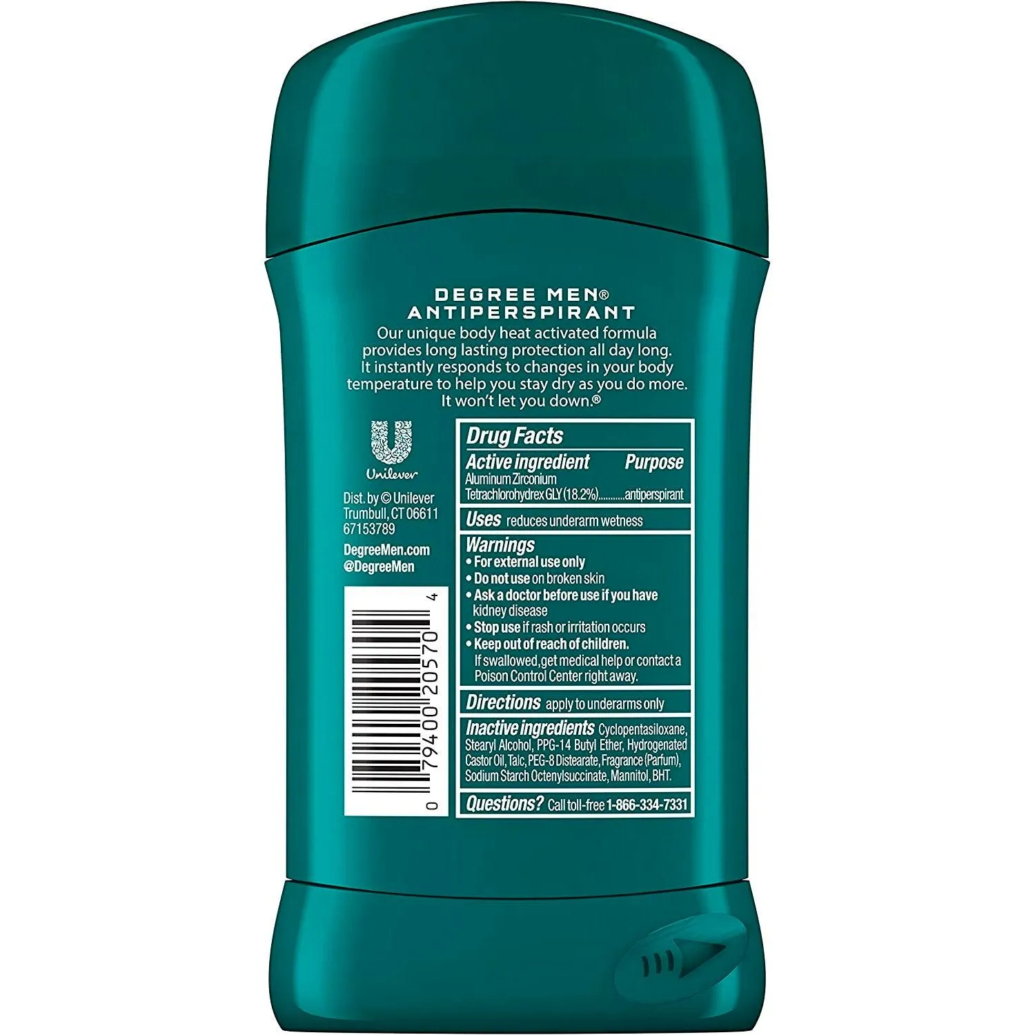 Degree Men Antiperspirant Deodorant Invisible Solid, Cool Comfort - 2.7 Oz - 12 Ct