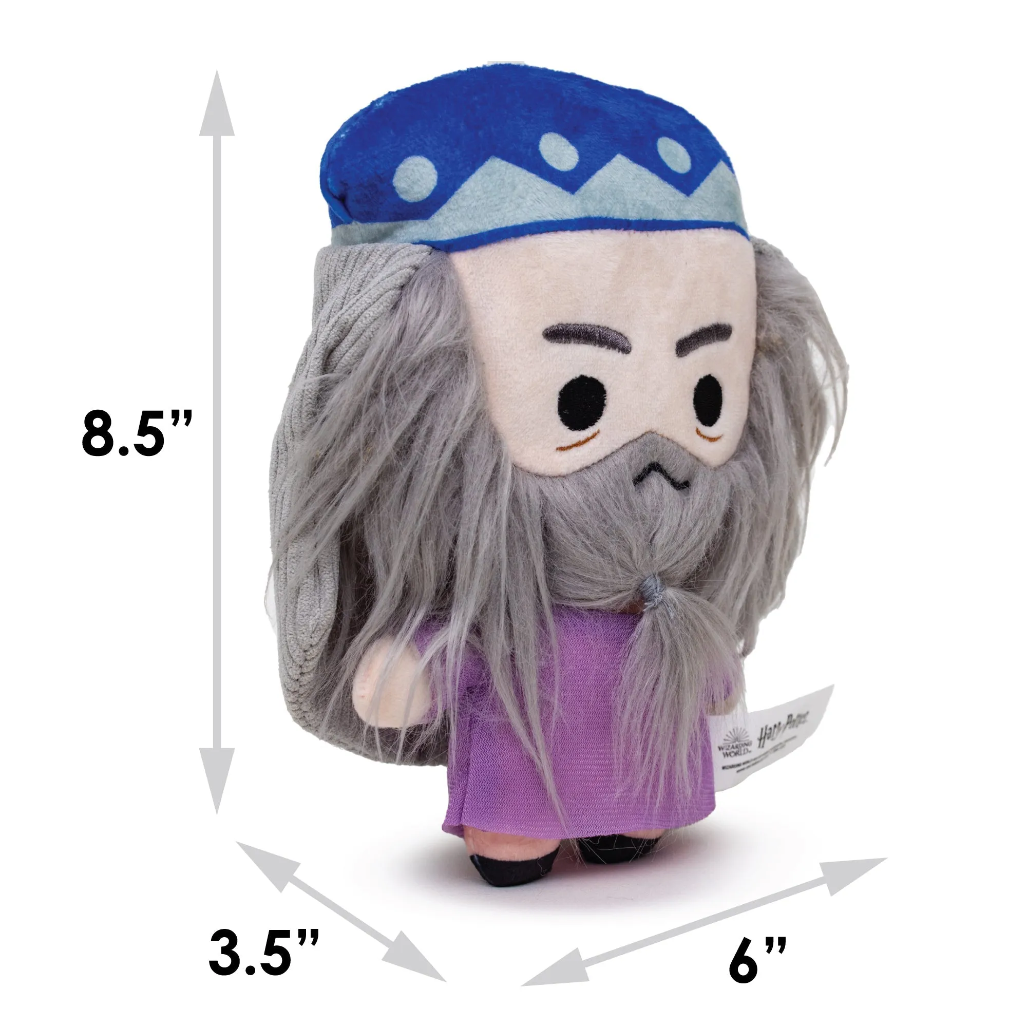 Dog Toy Squeaker Plush - Harry Potter Dumbledore Standing Charm Full Body Pose by Buckle-Down