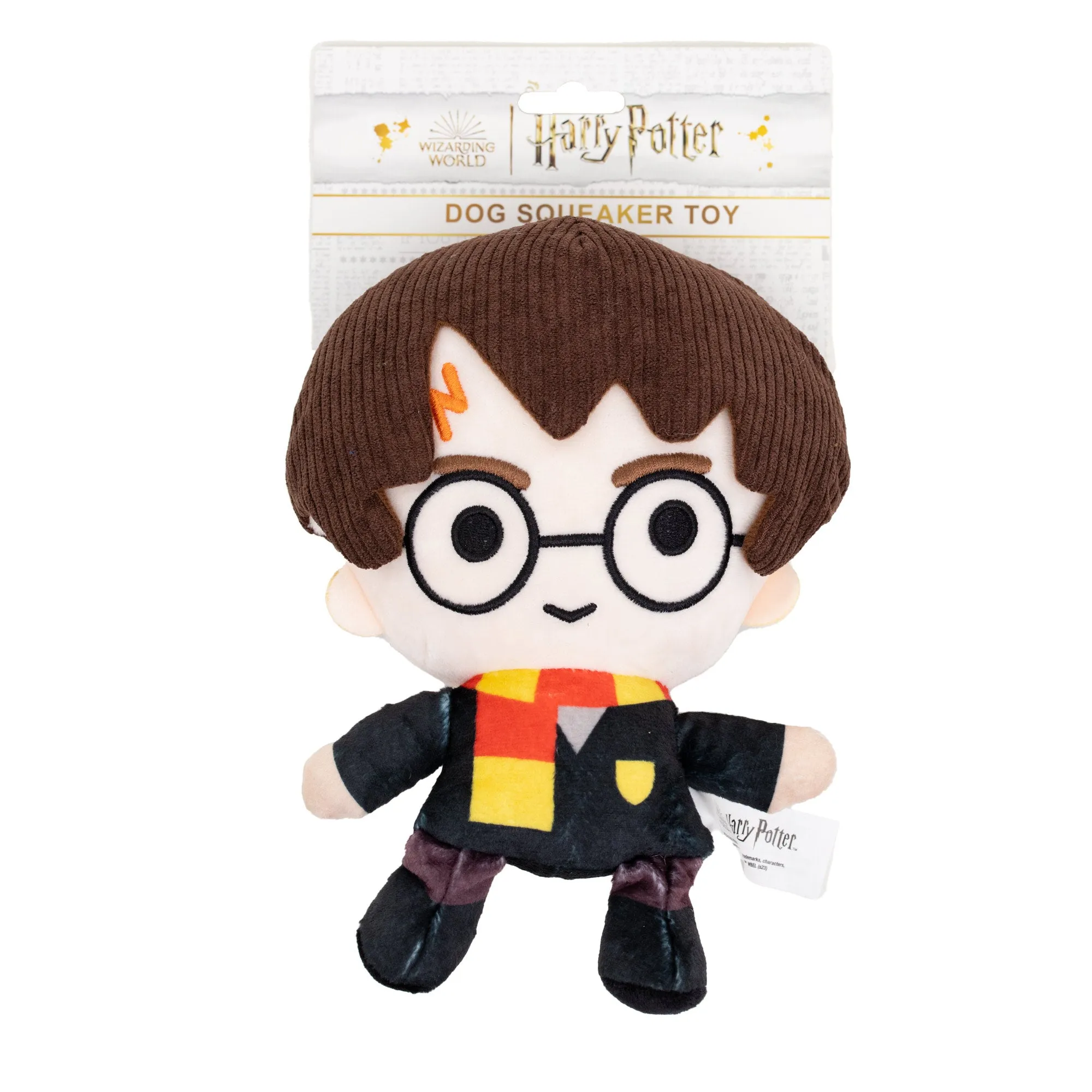 Dog Toy Squeaker Plush - Harry Potter Standing Charm Full Body Pose by Buckle-Down