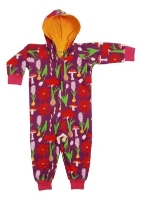 DUNS One Piece Hood Suit - Winter Flowers