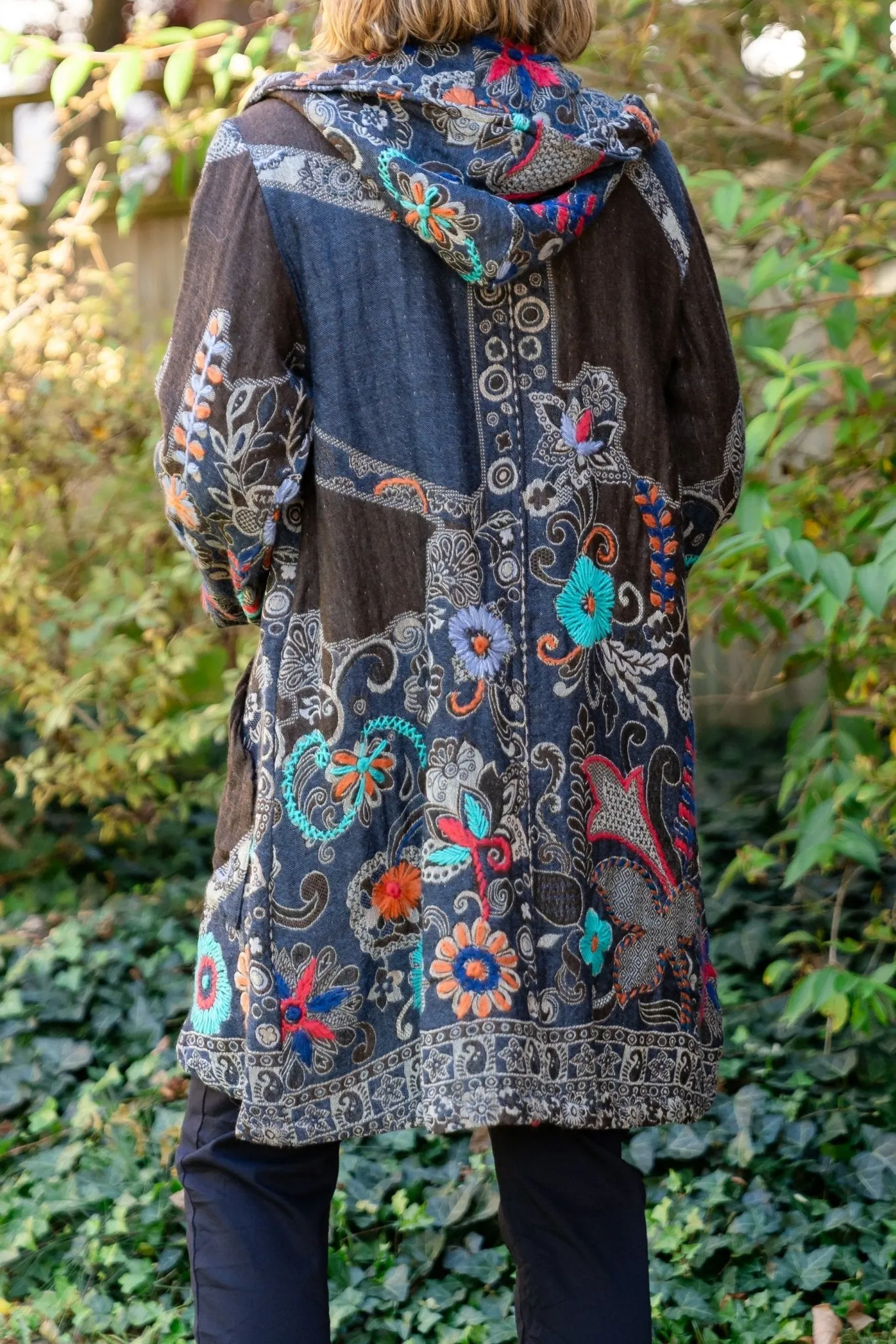 Embroidered Hoodie Jacket - Ajmal