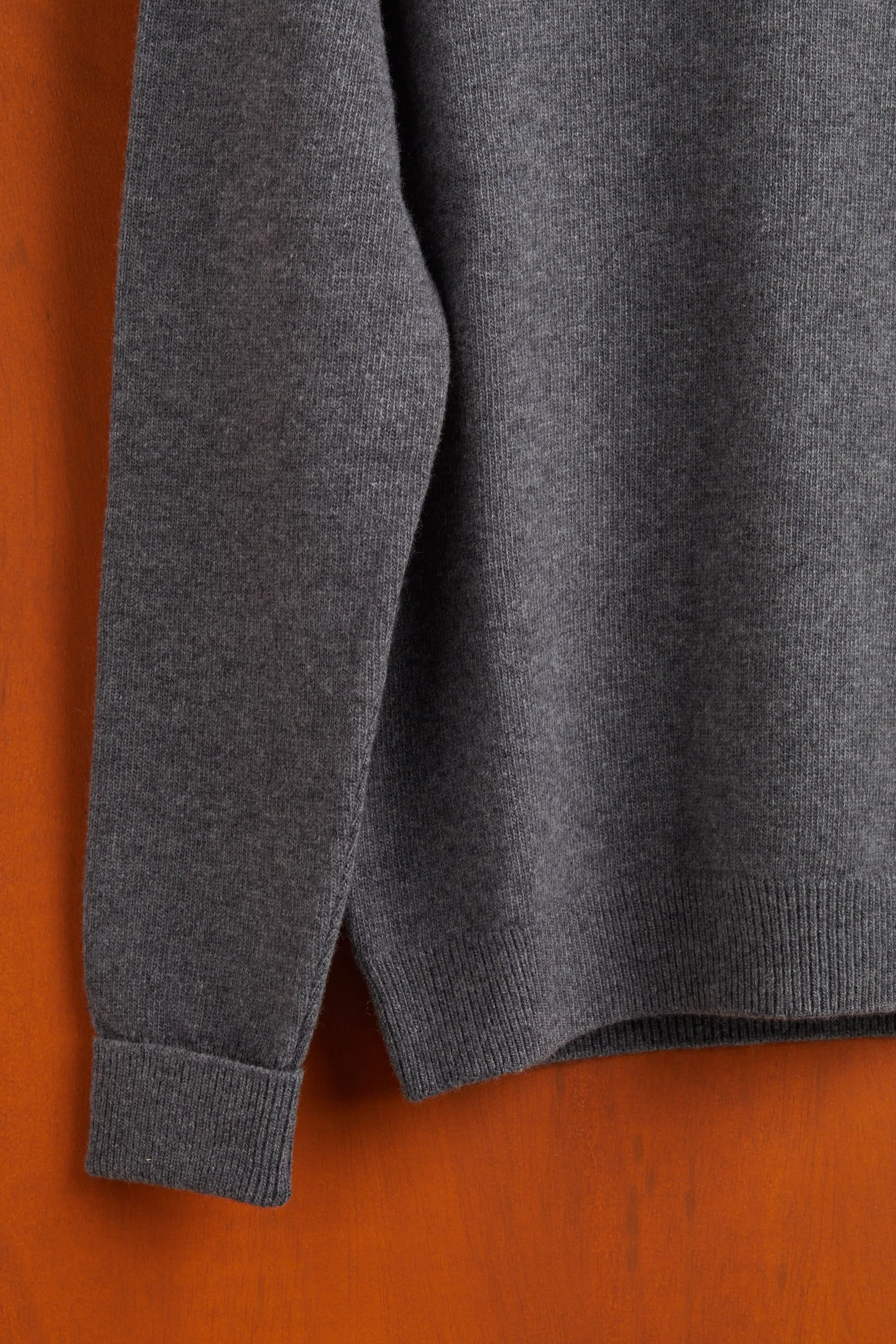 Extrafine Merino Wool Crew Neck - Grey