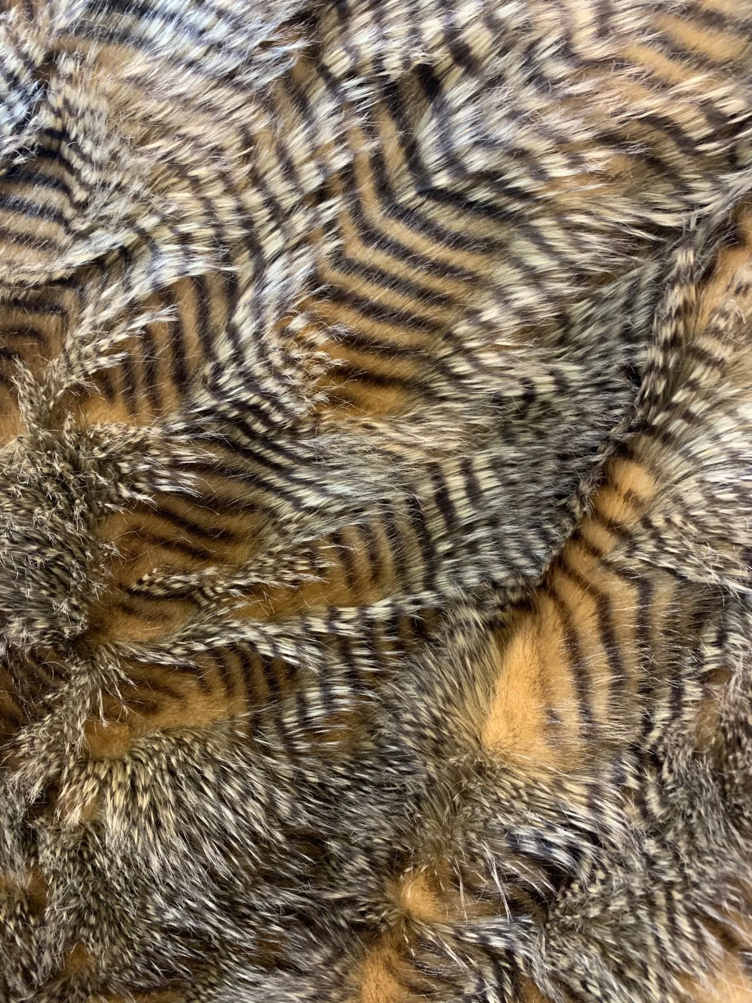 Faux Fake Fur Feathered Bird Long Pile Fabric | Faux Fur Material