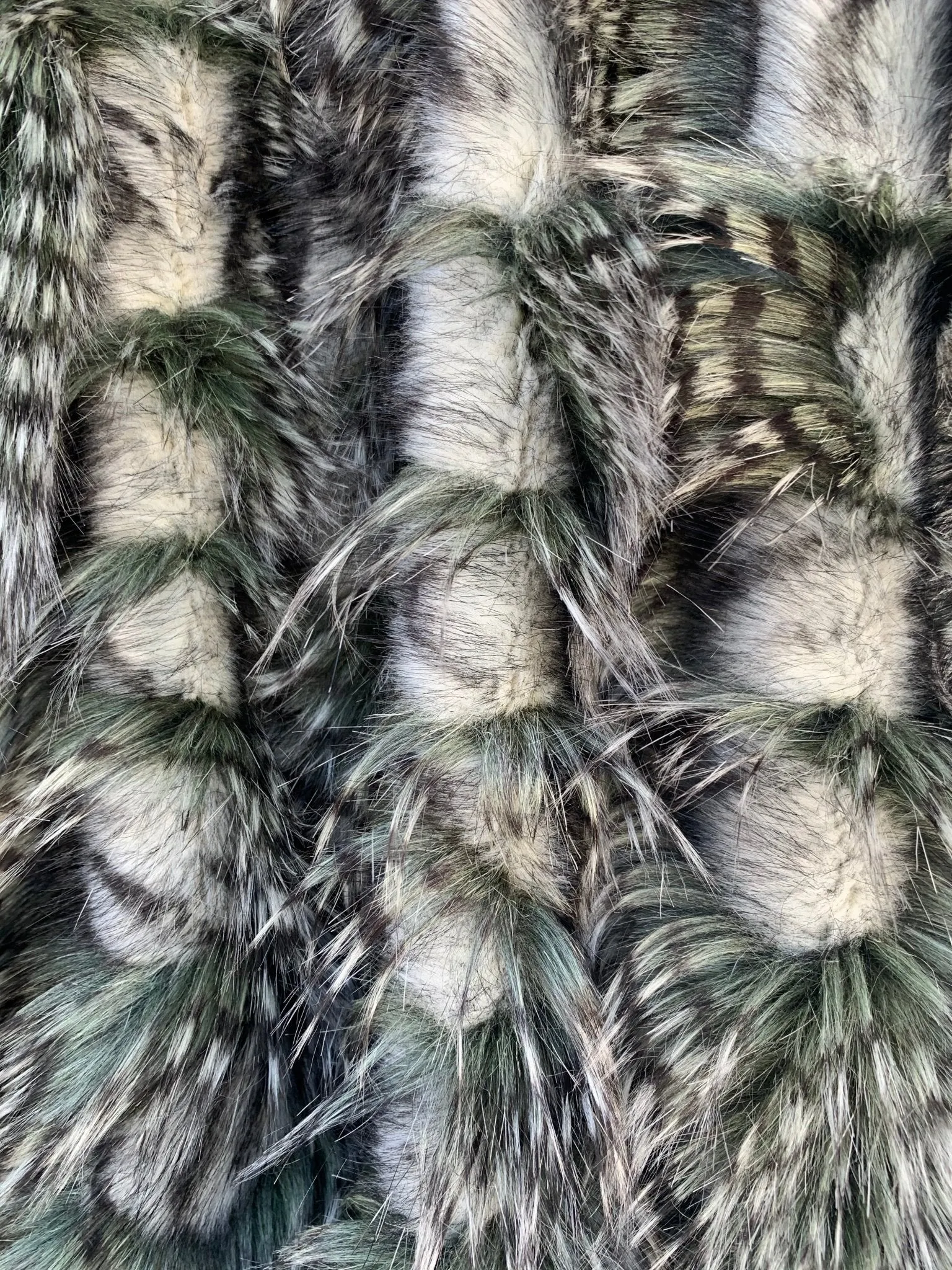 Faux Fake Fur Feathered Bird Long Pile Fabric | Faux Fur Material