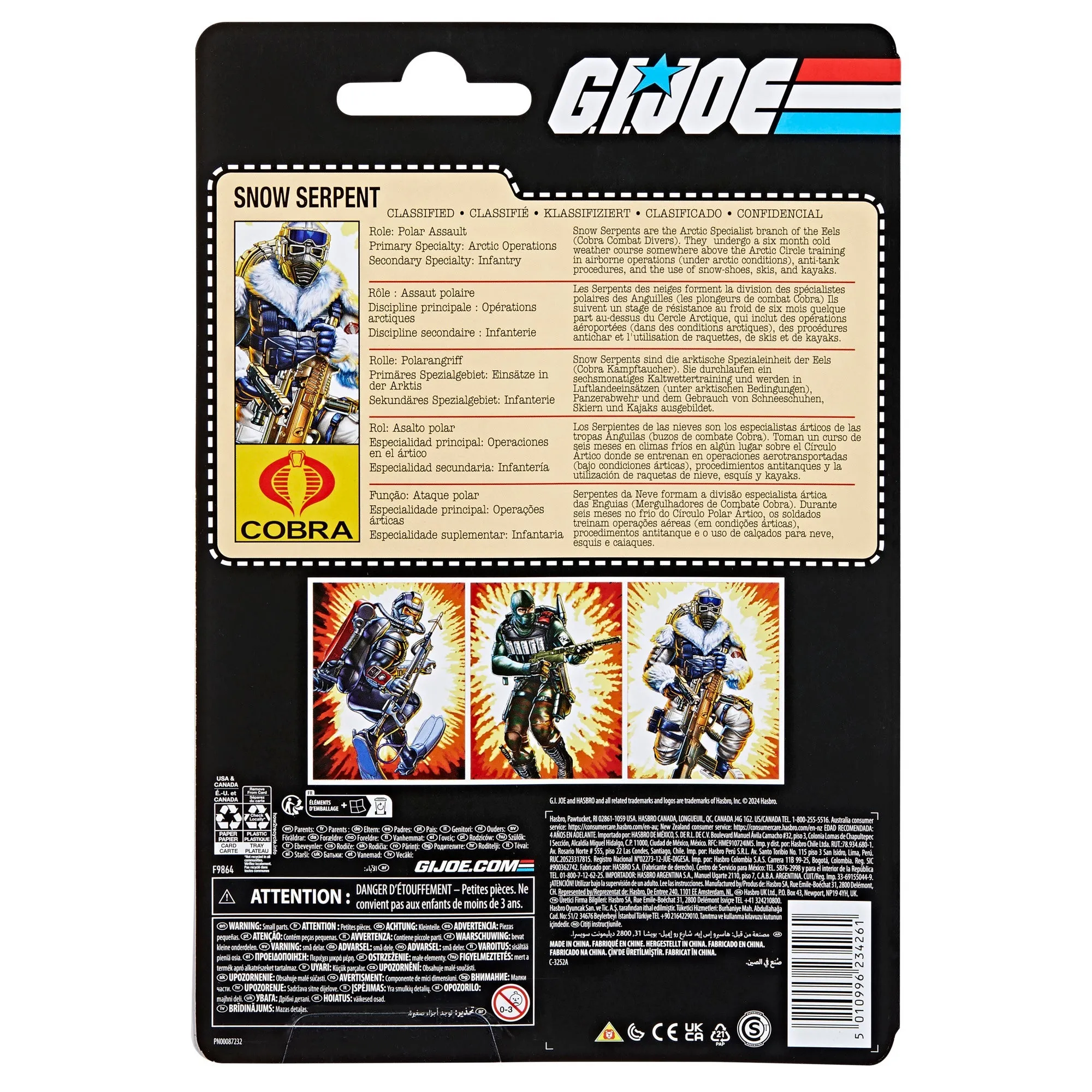 G.I. Joe Classified Series Retro Cardback Snow Serpent