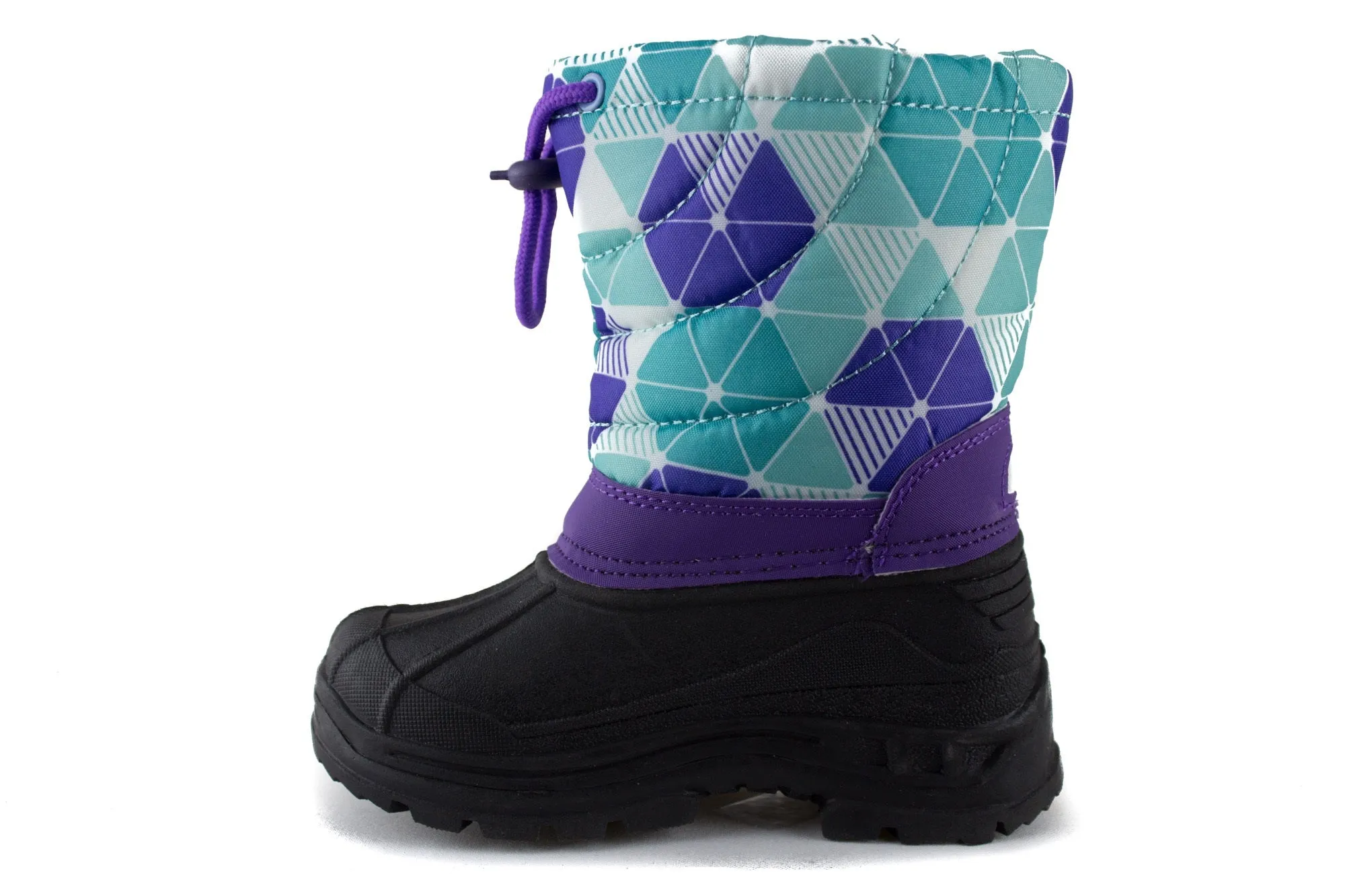 Girls BHD-02I Toddlers Pull On Fleece Lined Winter Snow Boots