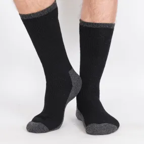 Kodiak Men's 2PK Insulated Wool Blend Socks - Black