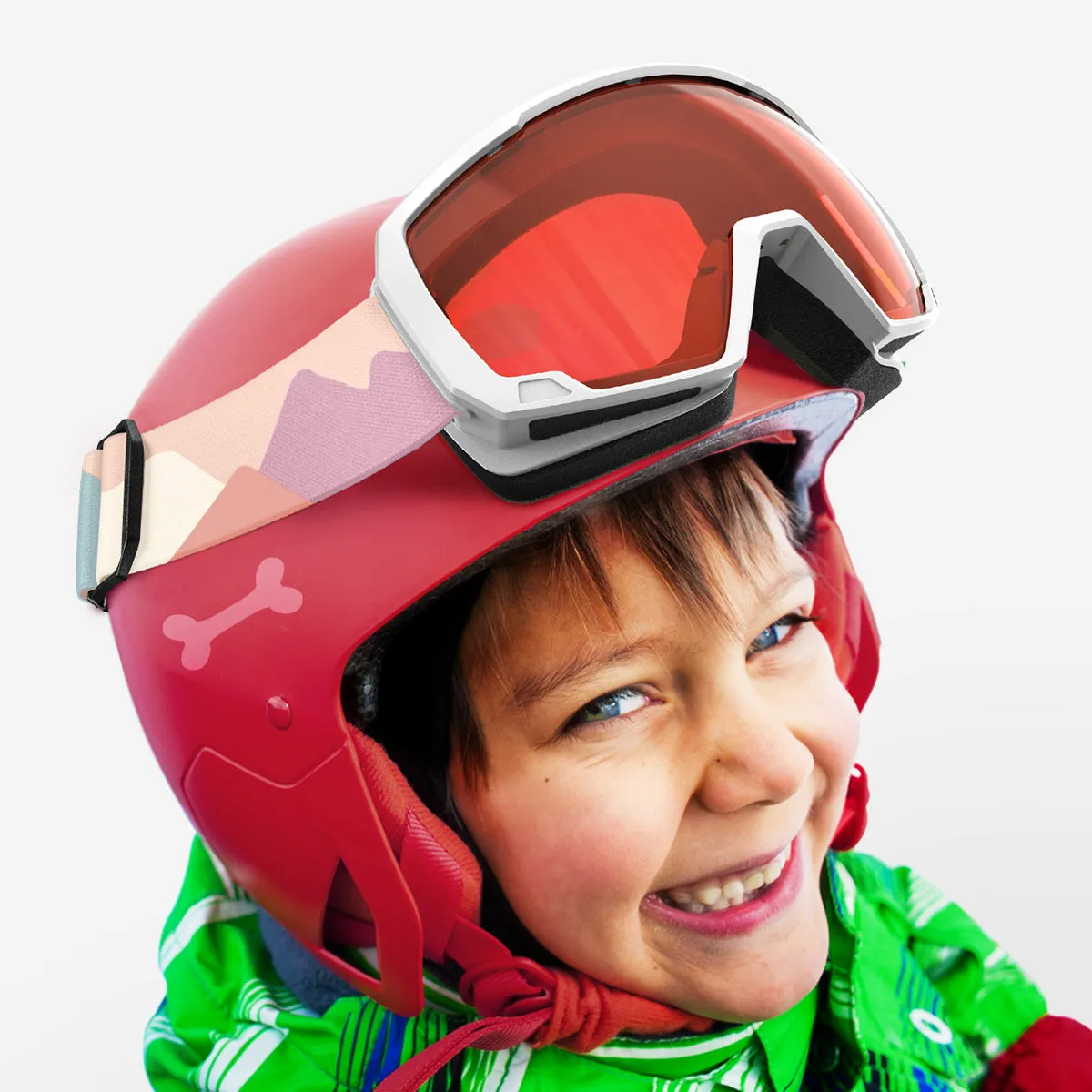 Lollipop Asian Fit Kids Snow Goggles