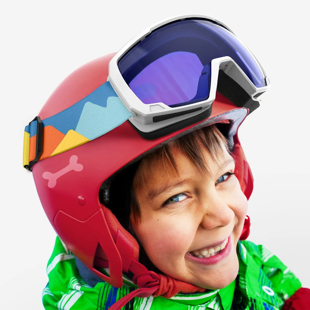 Lollipop Asian Fit Kids Snow Goggles