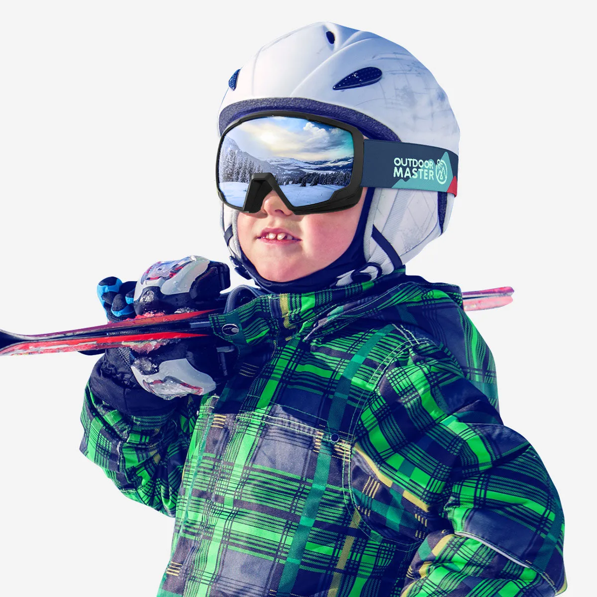 Lollipop Asian Fit Kids Snow Goggles