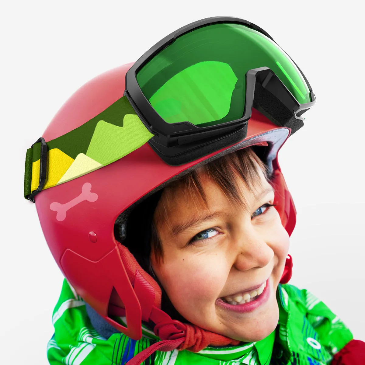 Lollipop Asian Fit Kids Snow Goggles