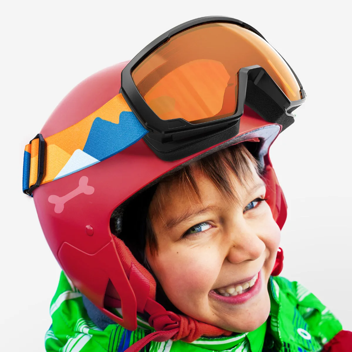 Lollipop Asian Fit Kids Snow Goggles