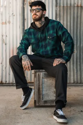 Lost At Sea Premium Hooded Flannel