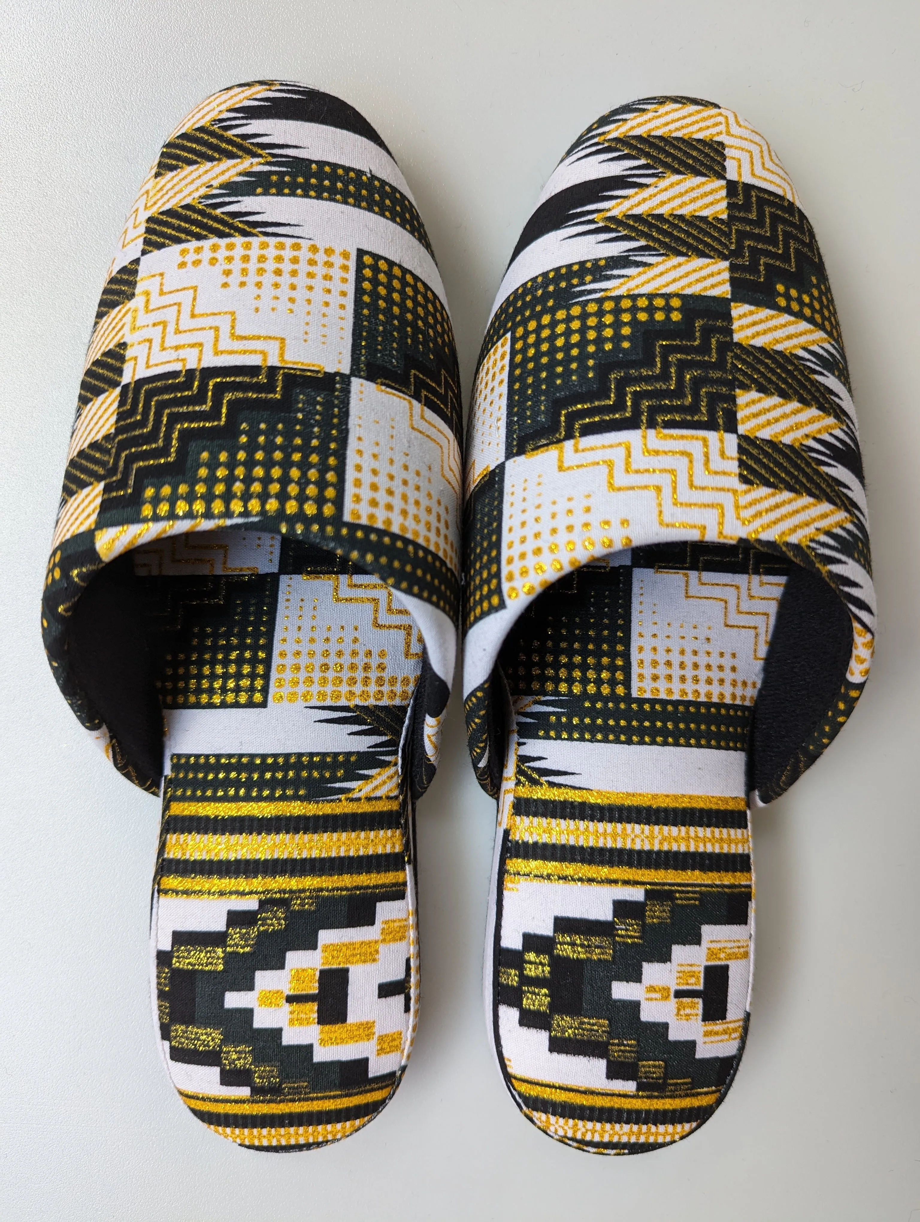 Medium | Print Mix Slippers 2023AW-M05 lamé