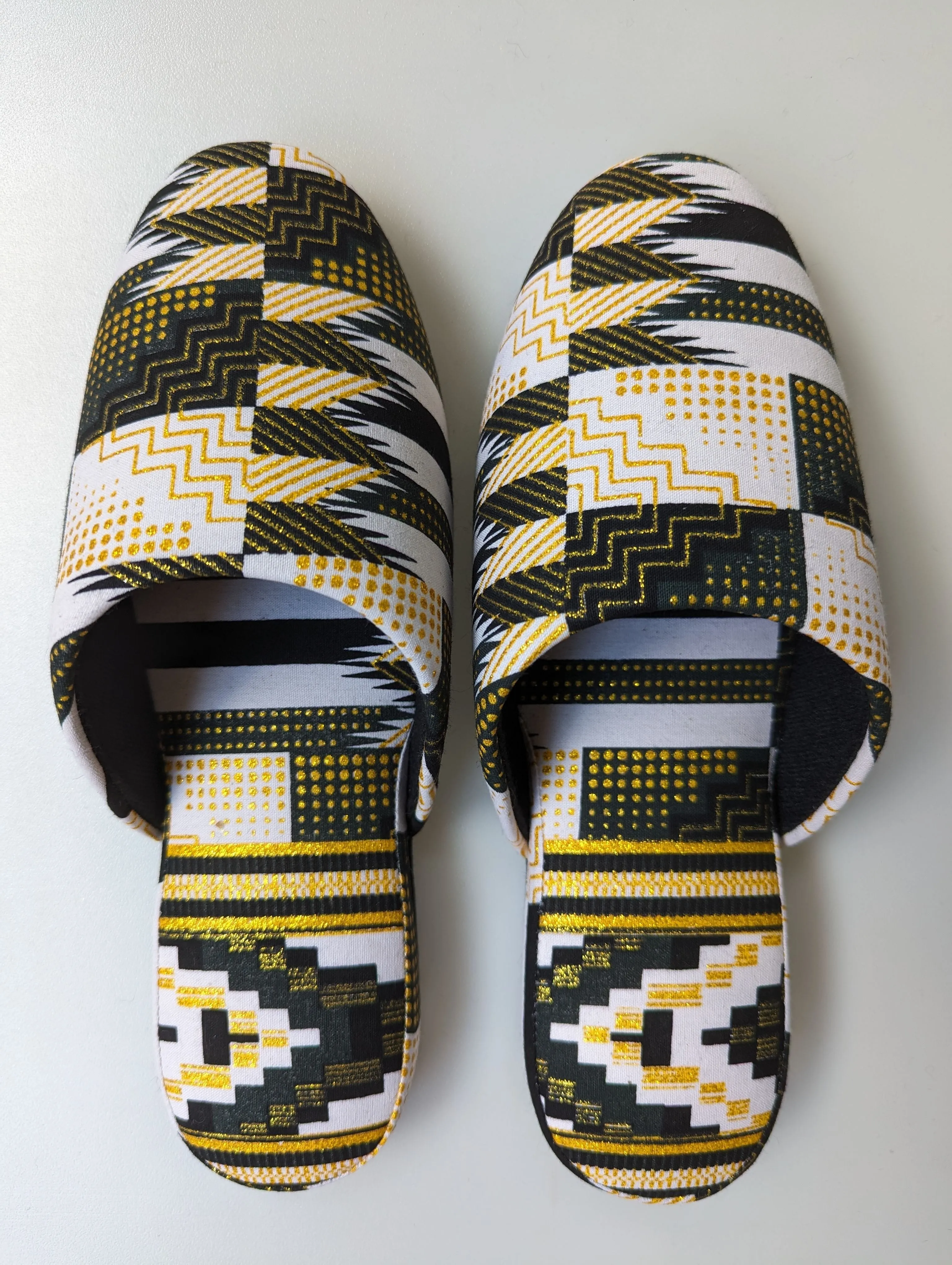 Medium | Print Mix Slippers 2023AW-M05 lamé