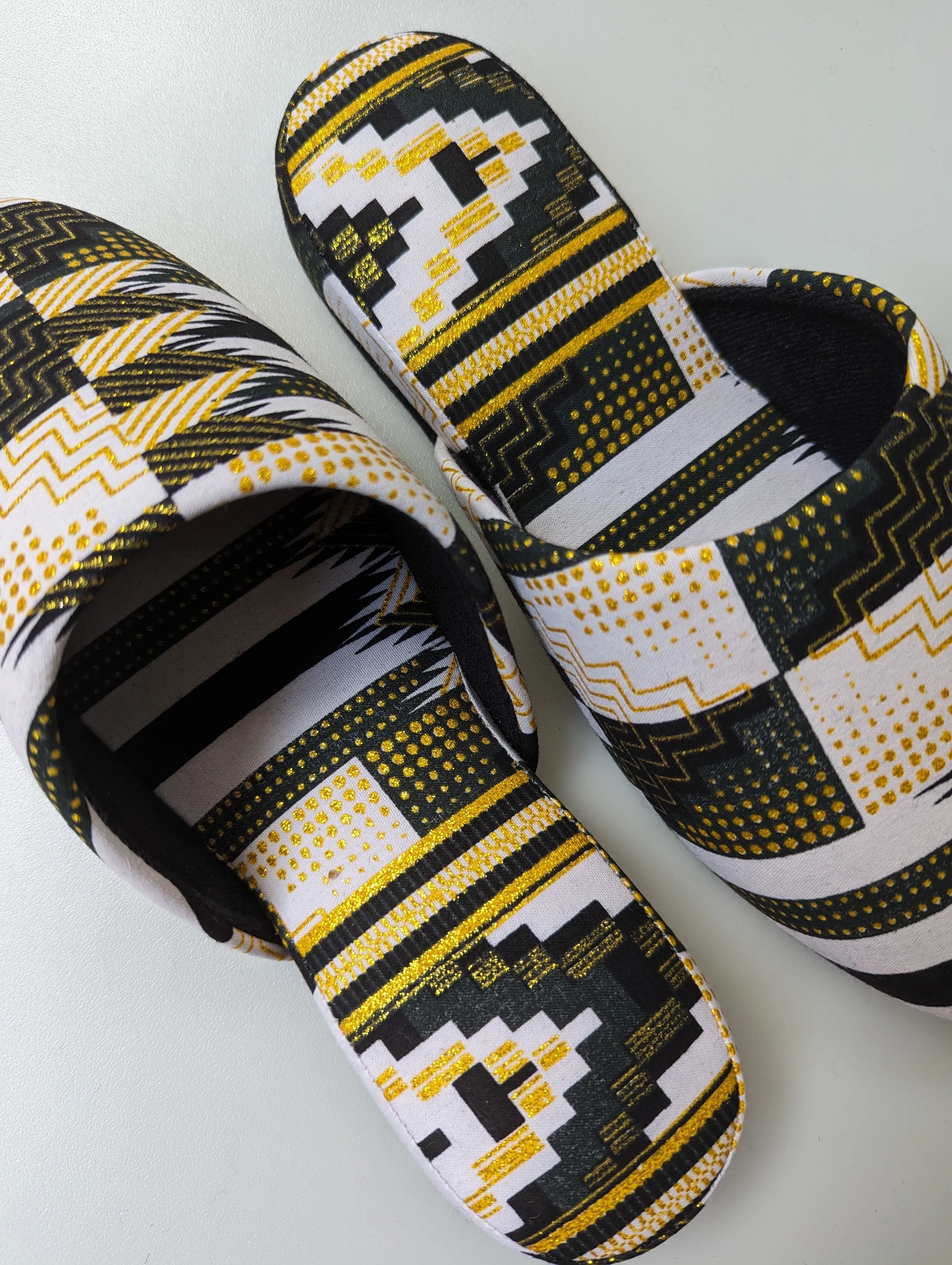 Medium | Print Mix Slippers 2023AW-M05 lamé