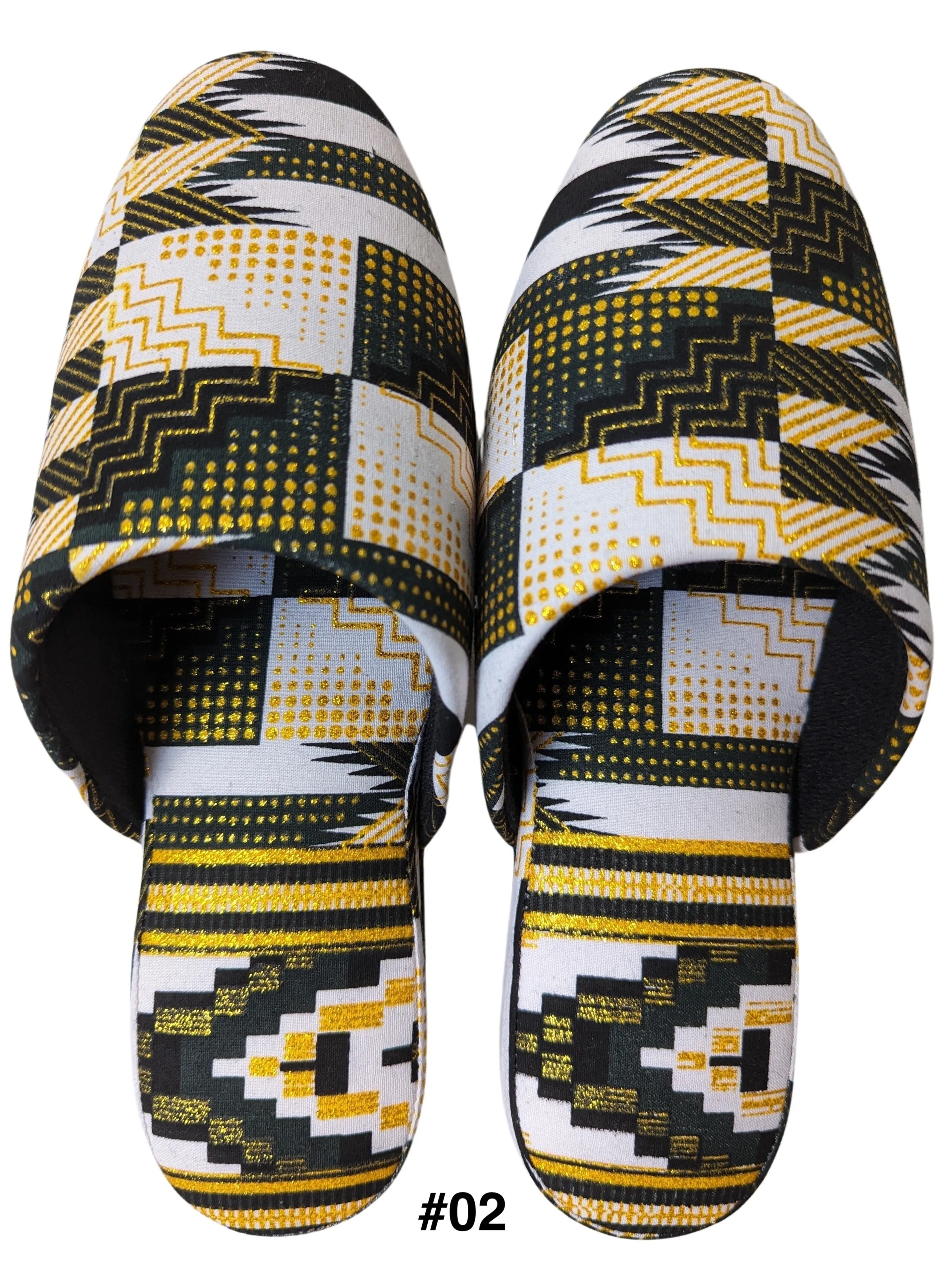 Medium | Print Mix Slippers 2023AW-M05 lamé