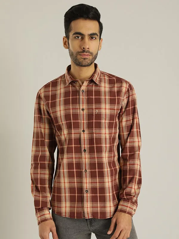 Men Checked Full Sleeve Cotton Shirt