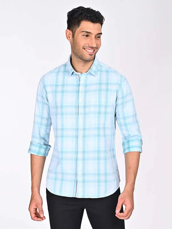 Men Checked Full Sleeve Cotton Shirt