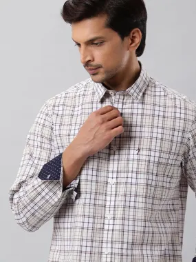 Men Checked Full Sleeve Cotton Shirt