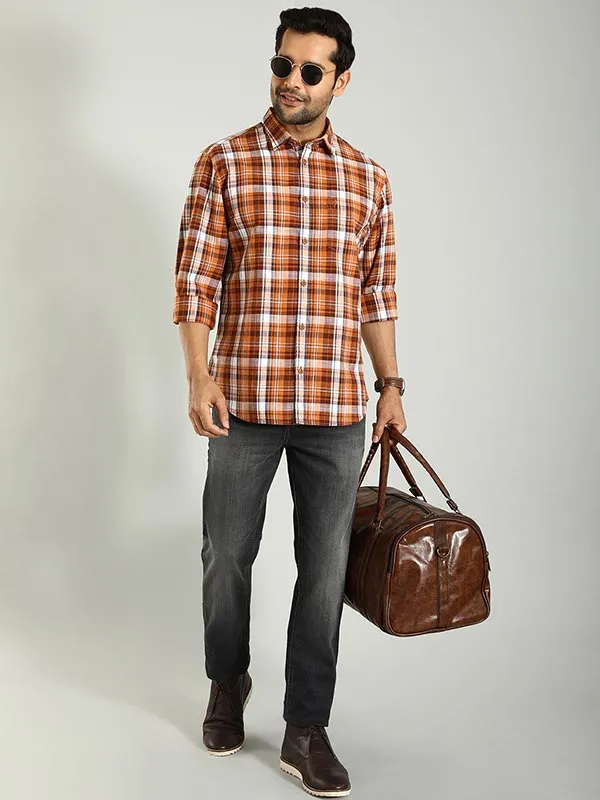 Men Checked Full Sleeve Cotton Shirt